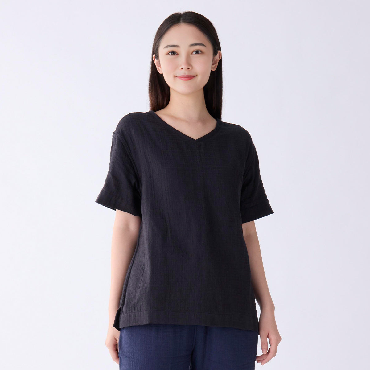Marshmallow Gauze t-shirt in Black
