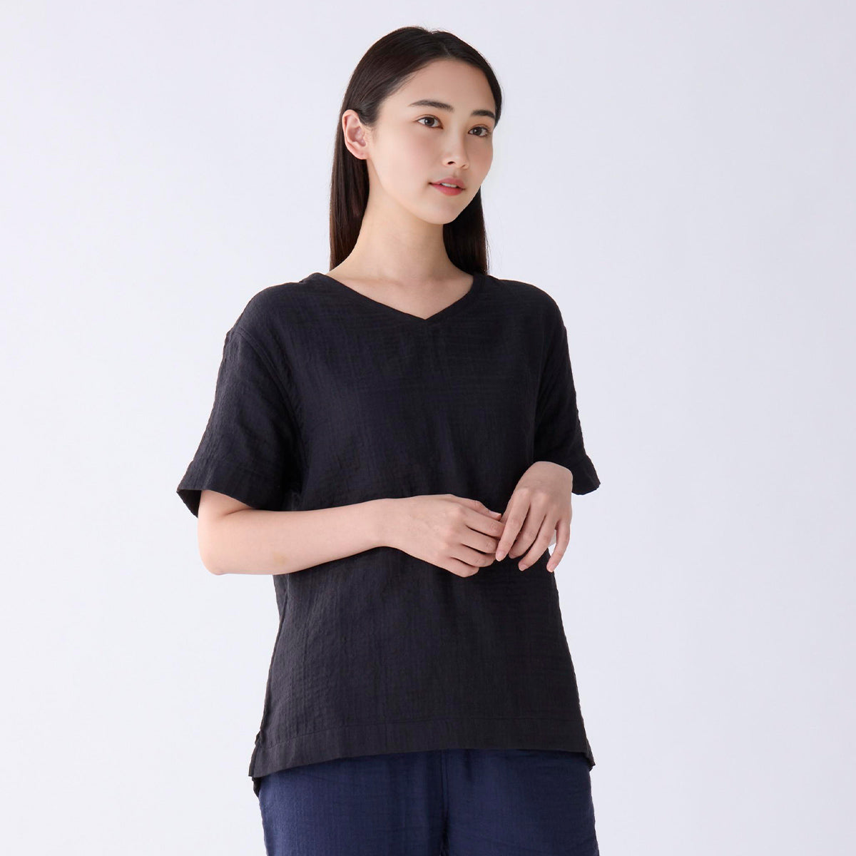 Marshmallow Gauze t-shirt in Black