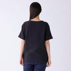 Marshmallow Gauze t-shirt in Black