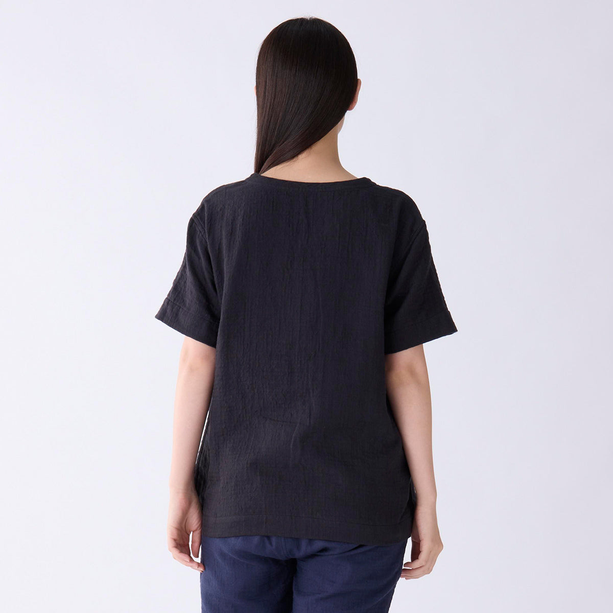 Marshmallow Gauze t-shirt in Black
