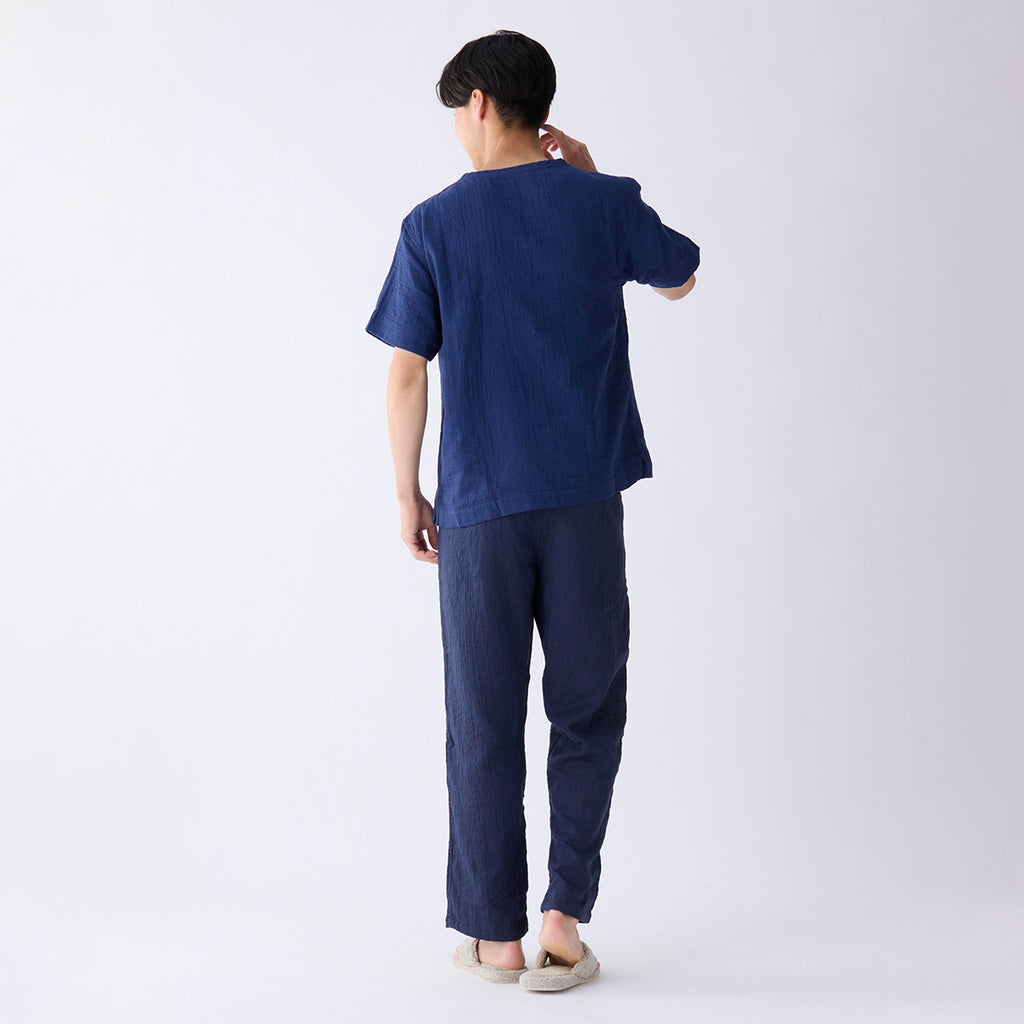 Marshmallow Gauze t-shirt in Dark Blue