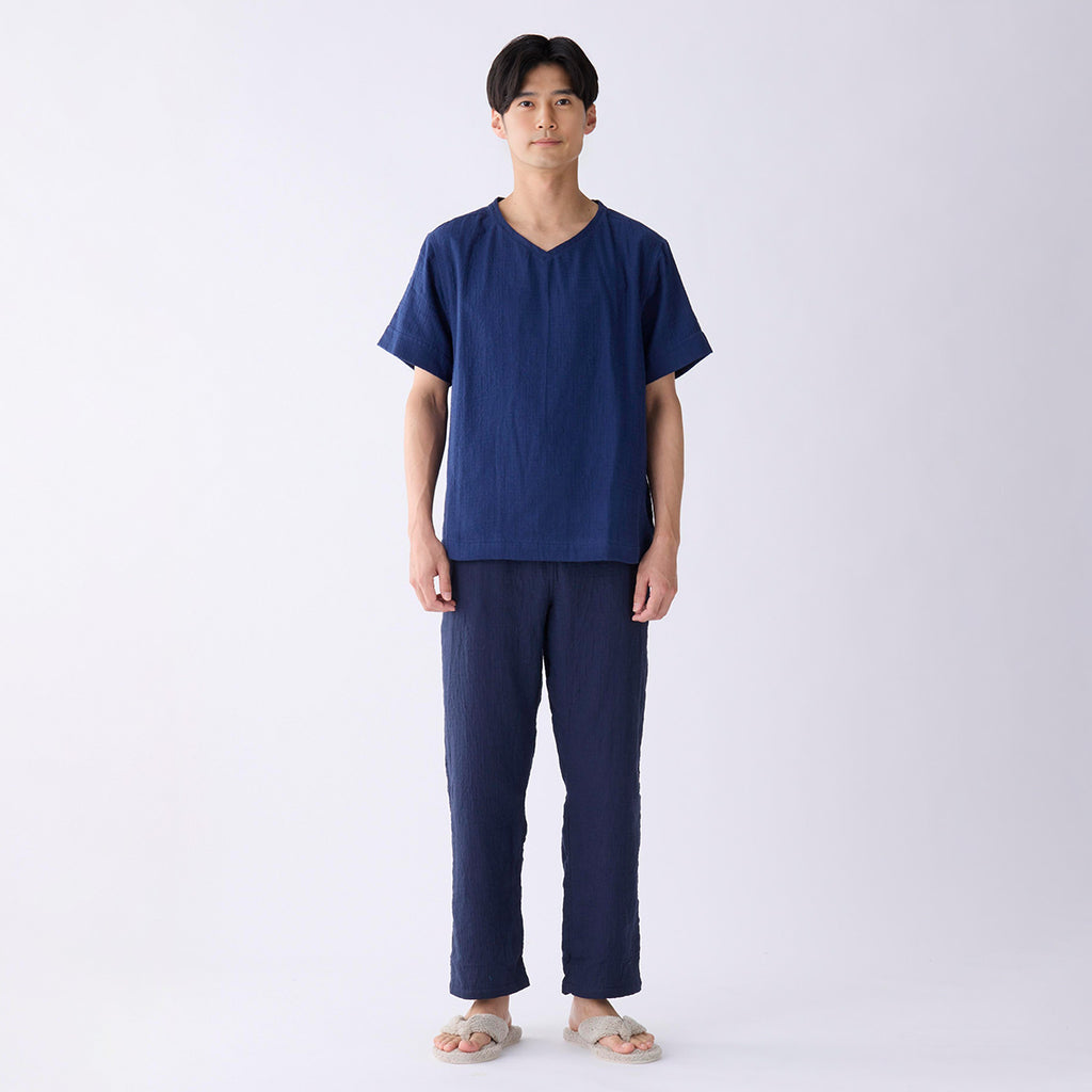 Marshmallow Gauze t-shirt in Dark Blue