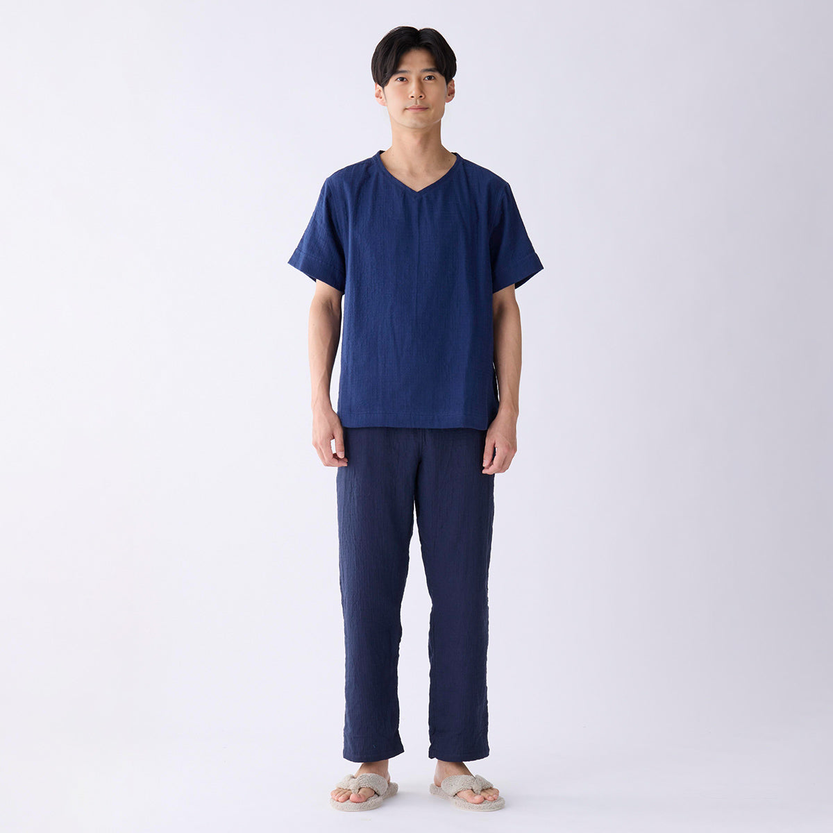 Marshmallow Gauze t-shirt in Dark Blue