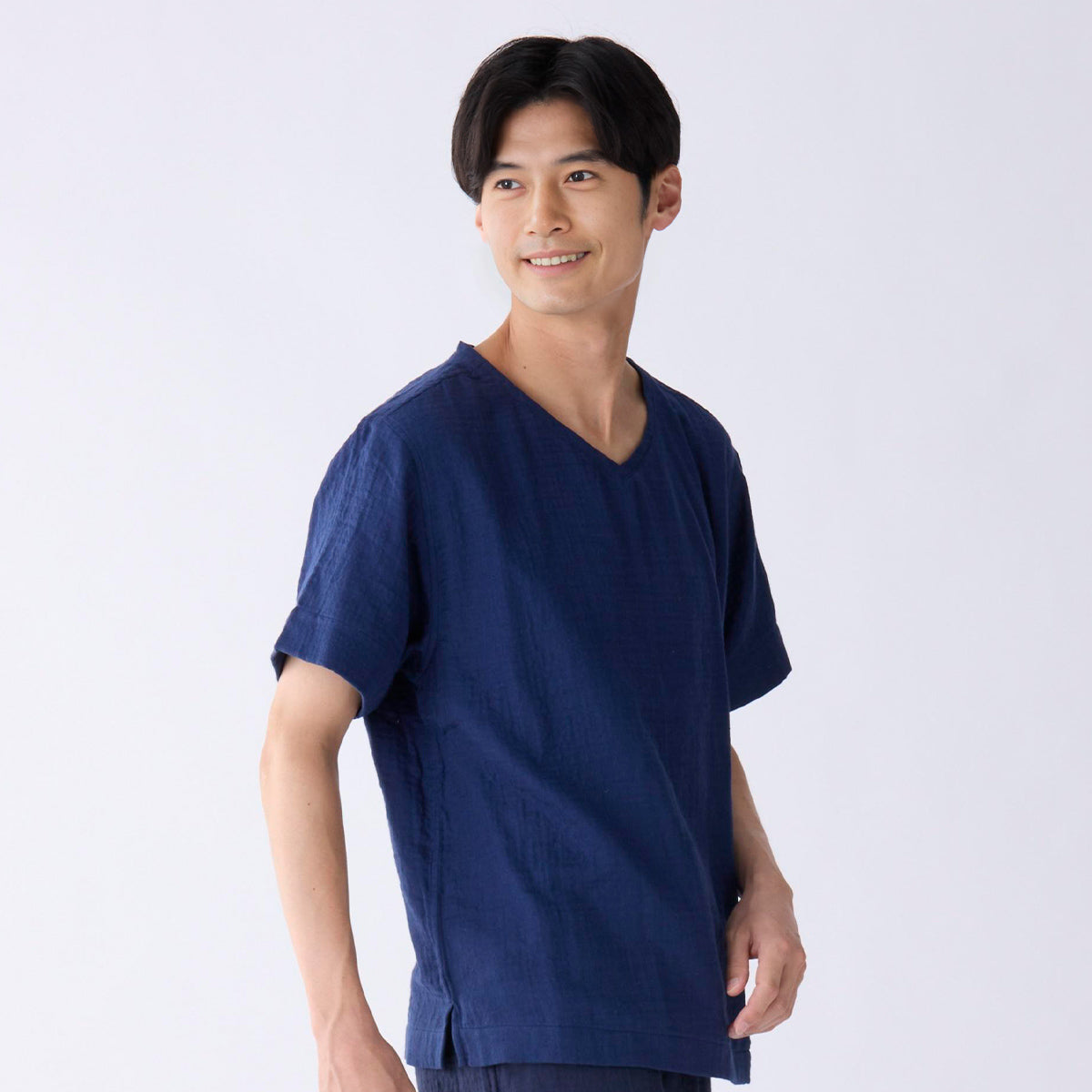 Marshmallow Gauze t-shirt in Dark Blue