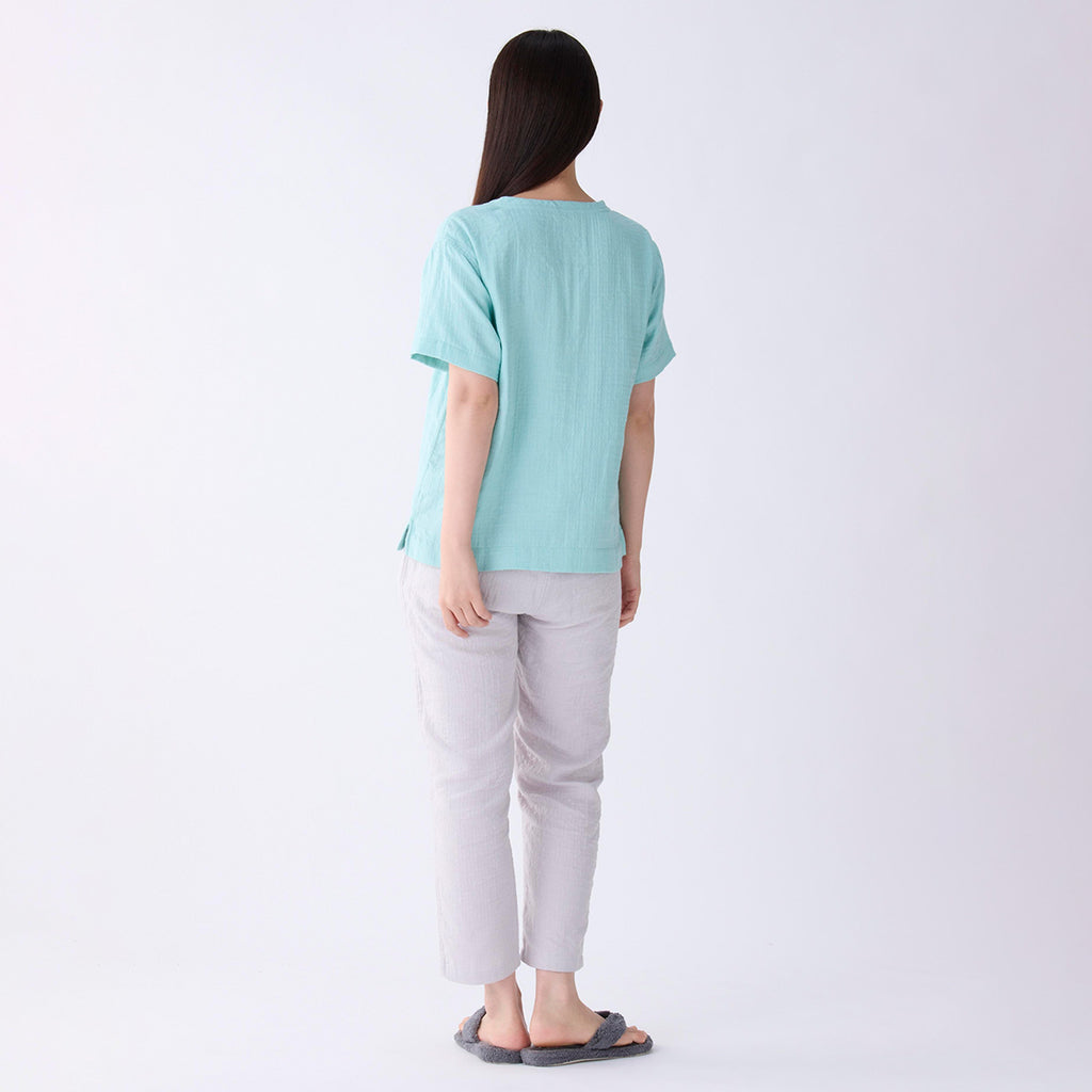 Marshmallow Gauze t-shirt in Light Blue