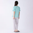 Marshmallow Gauze t-shirt in Light Blue
