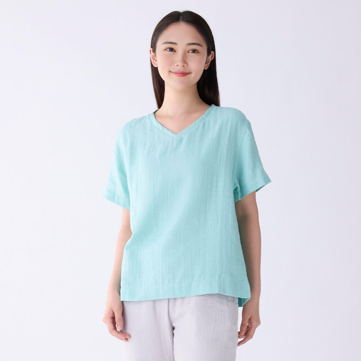 Marshmallow Gauze t-shirt in Light Blue