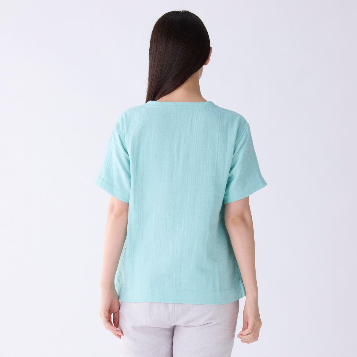Marshmallow Gauze t-shirt in Light Blue