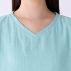 Marshmallow Gauze t-shirt in Light Blue