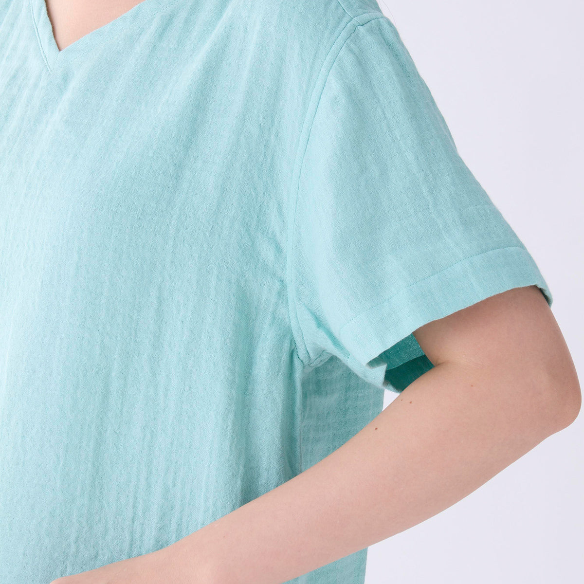 Marshmallow Gauze t-shirt in Light Blue