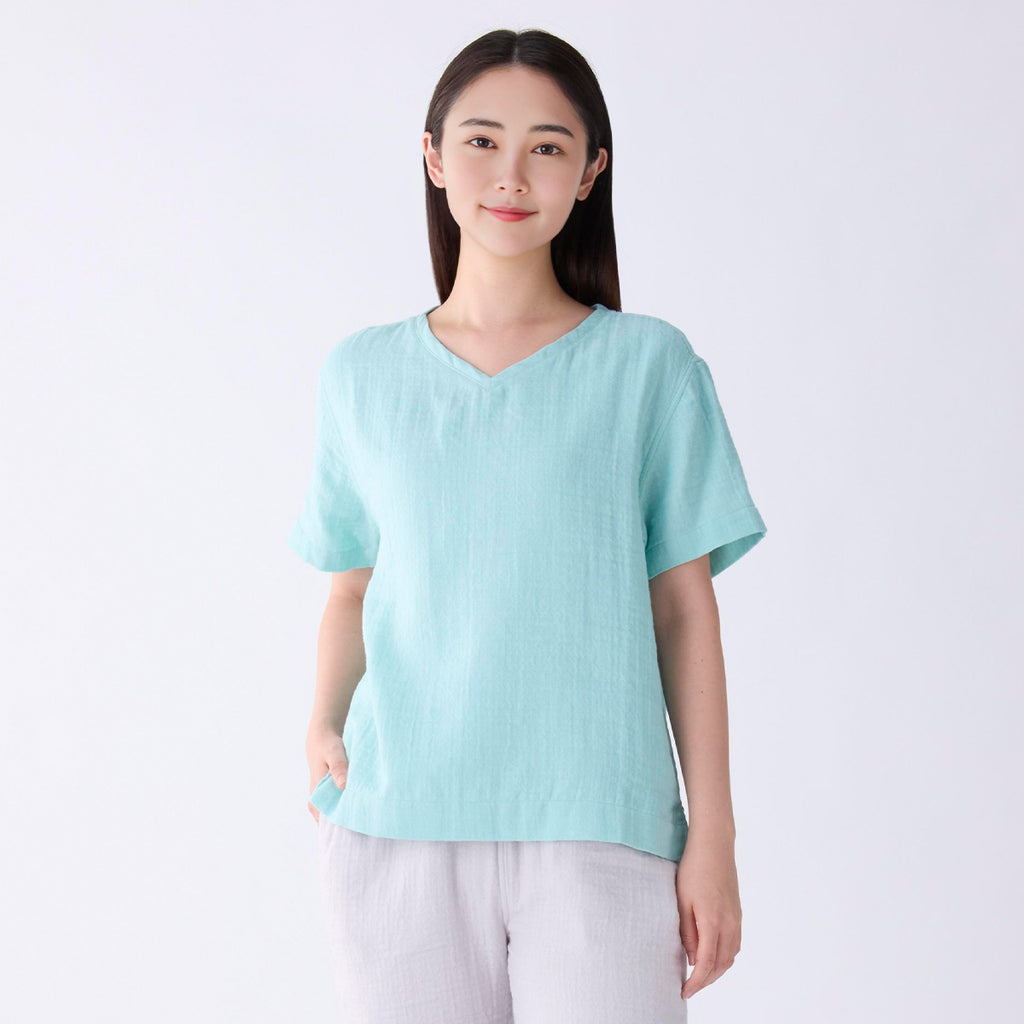 Marshmallow Gauze t-shirt in Light Blue