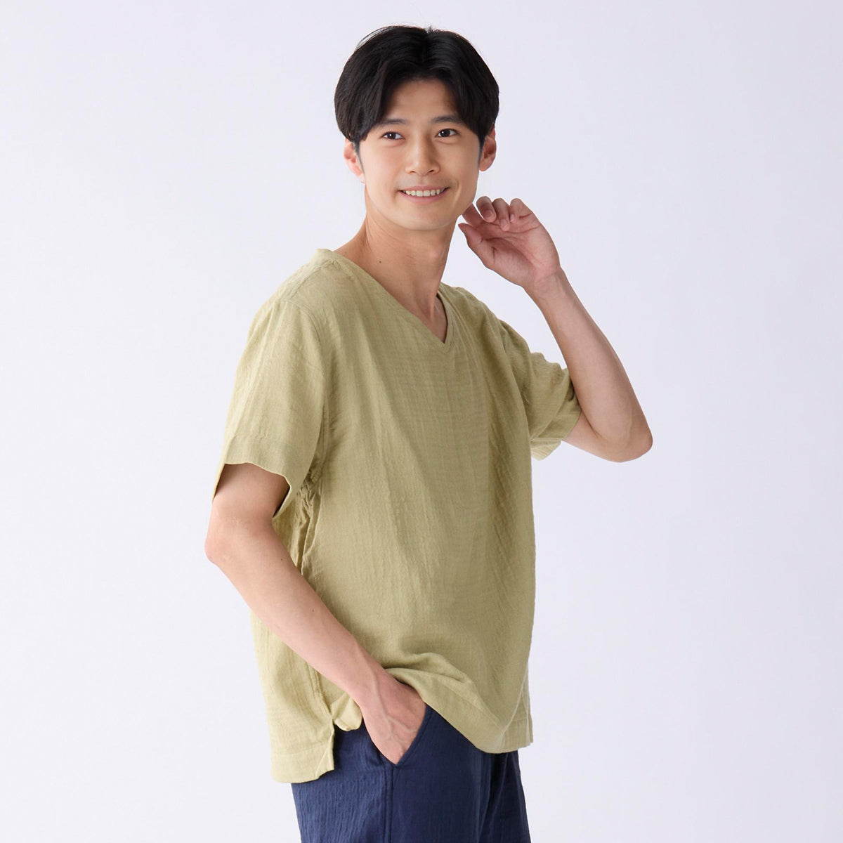 Marshmallow Gauze t-shirt in Light Green