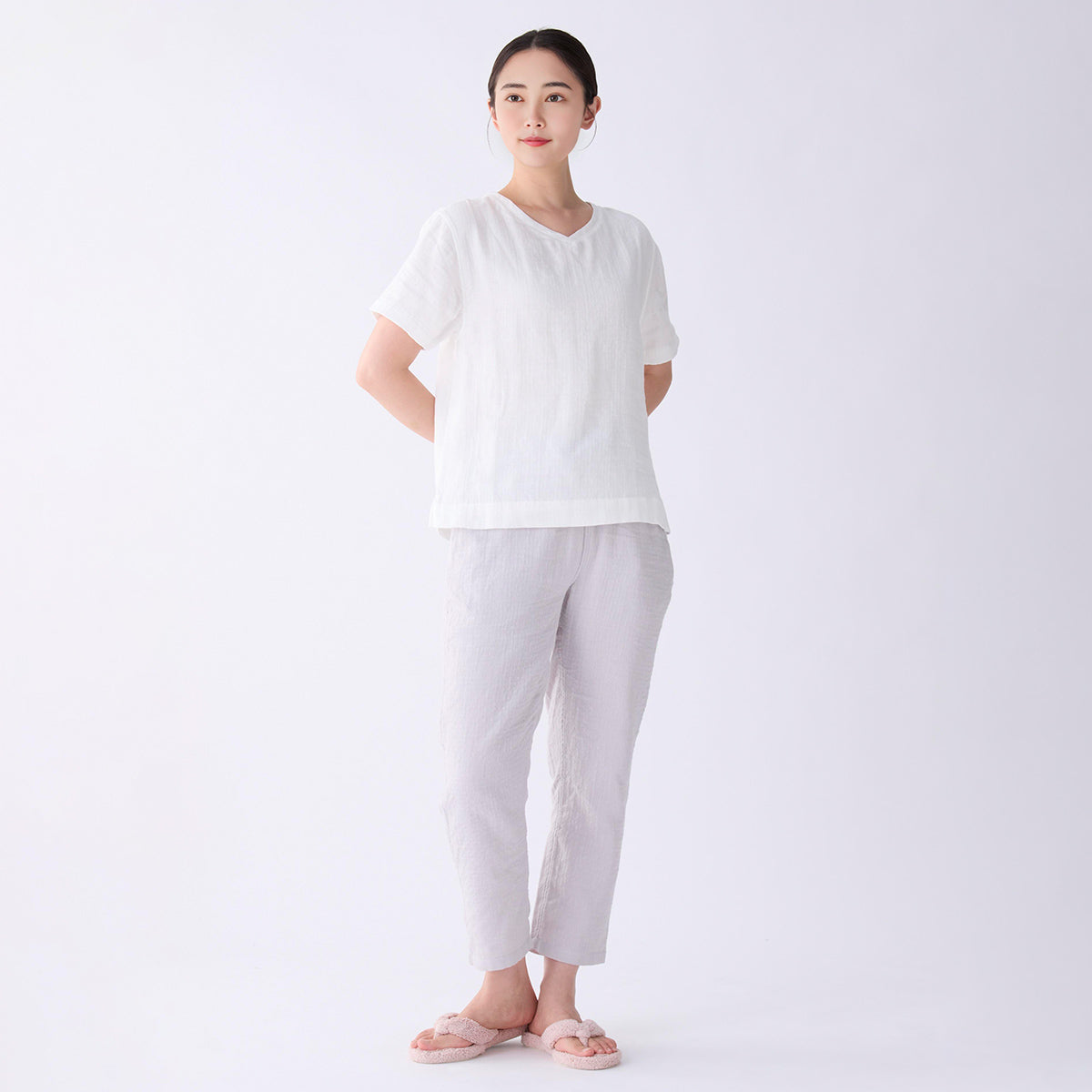 Marshmallow Gauze t-shirt in White