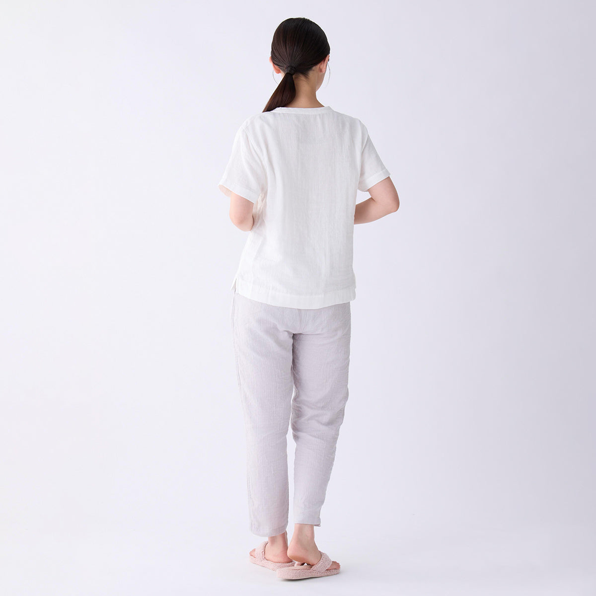 Marshmallow Gauze t-shirt in White