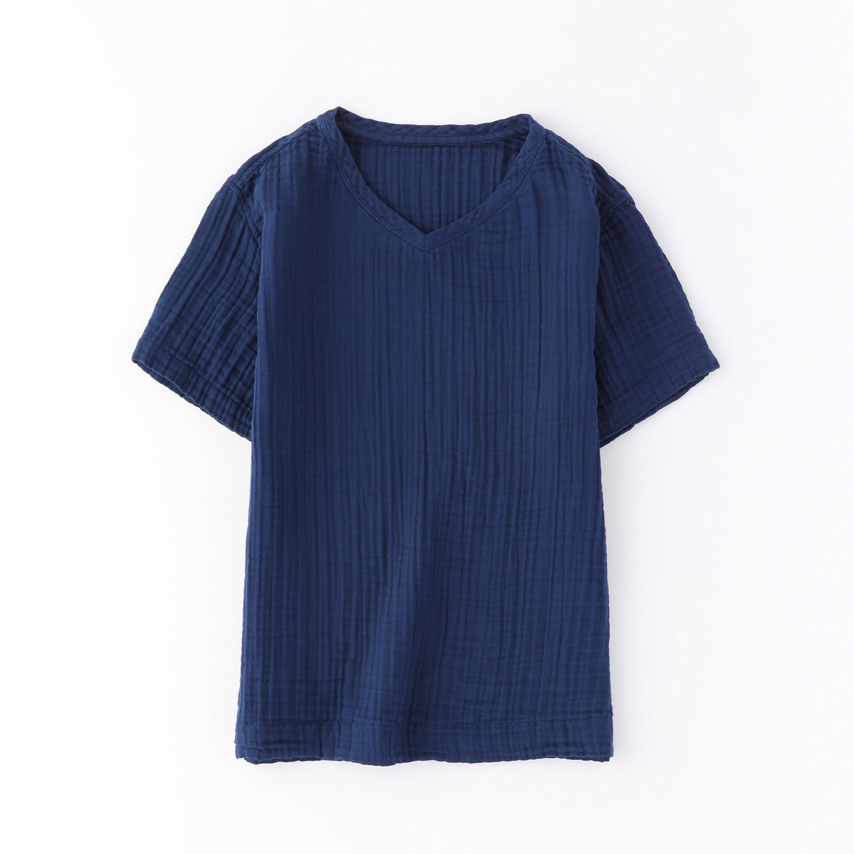 Crepe Gauze t-shirt in Dark Blue