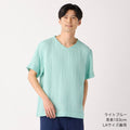 Crepe Gauze t-shirt in Light Blue