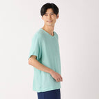 Crepe Gauze t-shirt in Light Blue