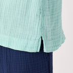 Crepe Gauze t-shirt in Light Blue
