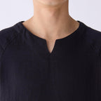 Marshmallow Gauze t-shirt in Black