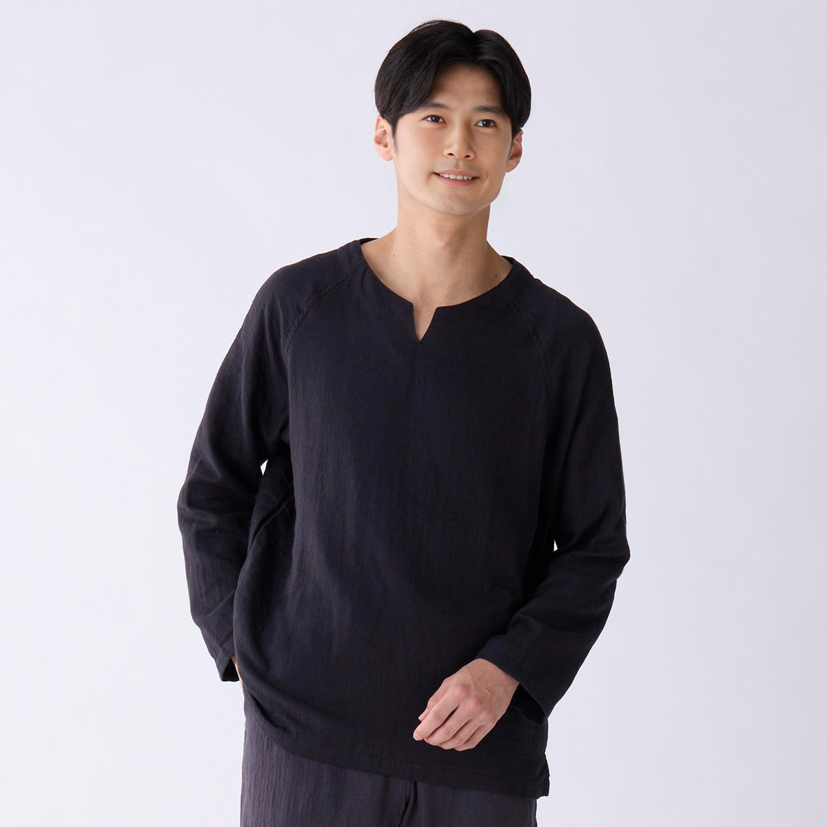 Marshmallow Gauze t-shirt in Black