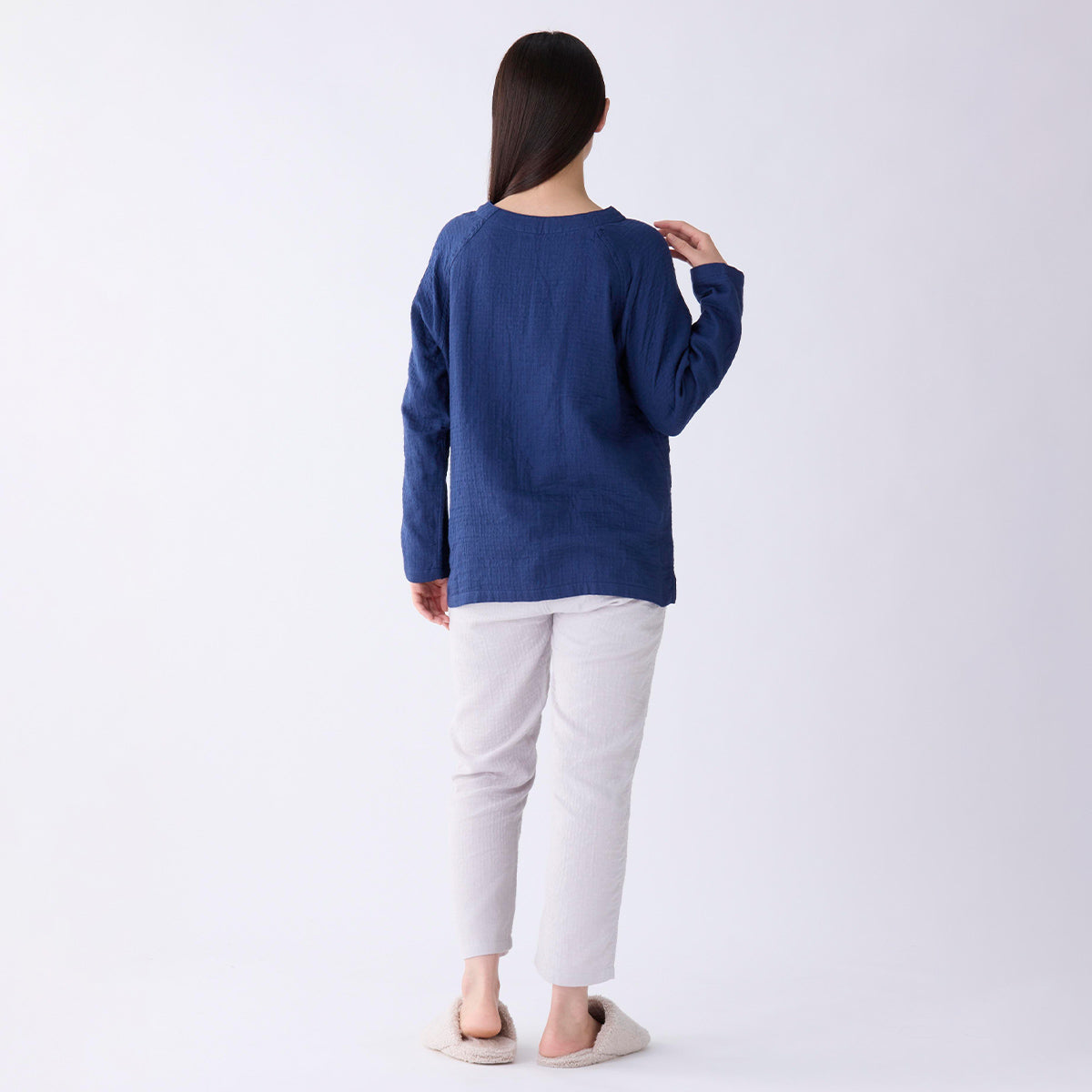 Marshmallow Gauze t-shirt in Dark Blue