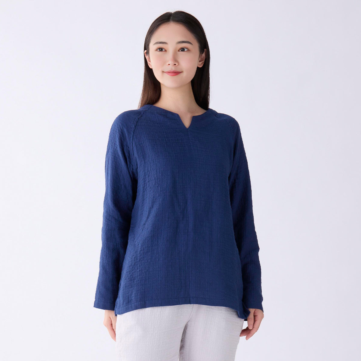 Marshmallow Gauze t-shirt in Dark Blue