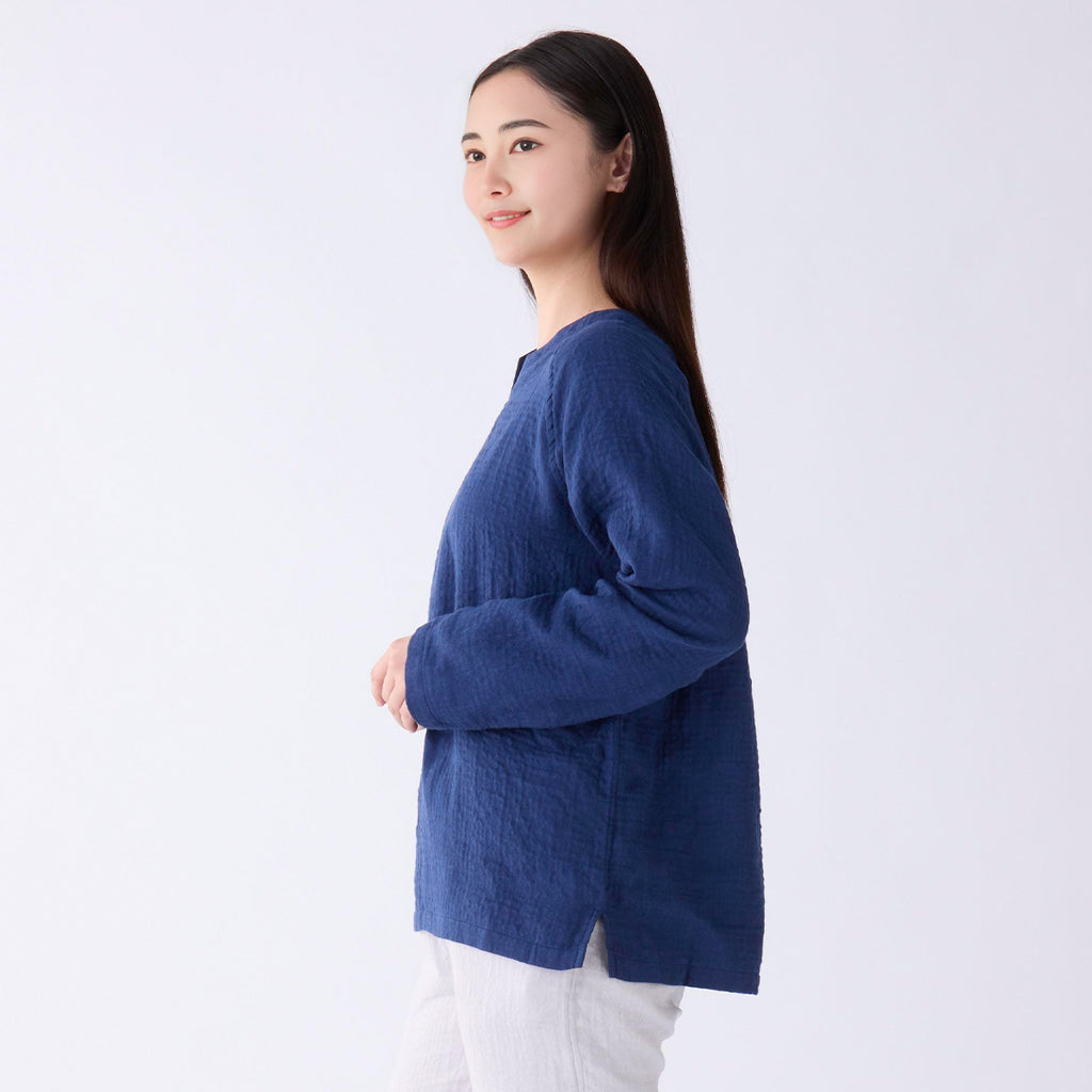 Marshmallow Gauze t-shirt in Dark Blue