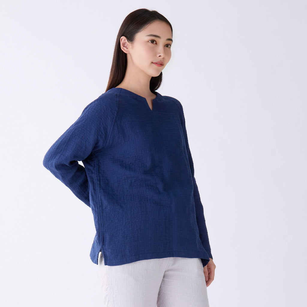 Marshmallow Gauze t-shirt in Dark Blue