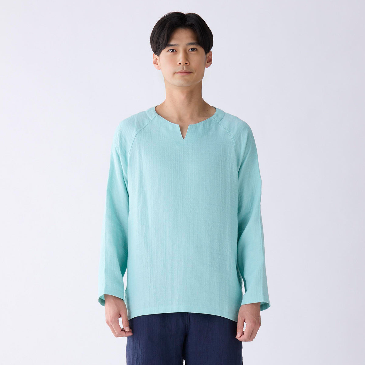 Marshmallow Gauze t-shirt in Light Blue