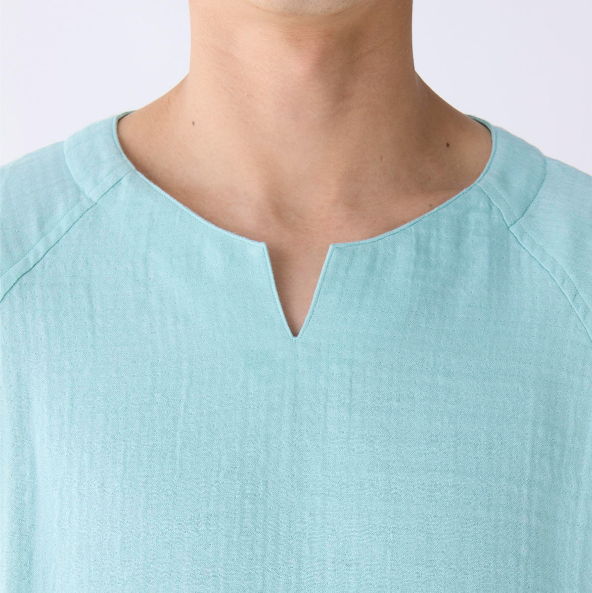 Marshmallow Gauze t-shirt in Light Blue