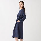 Marshmallow Gauze dress in Dark Blue