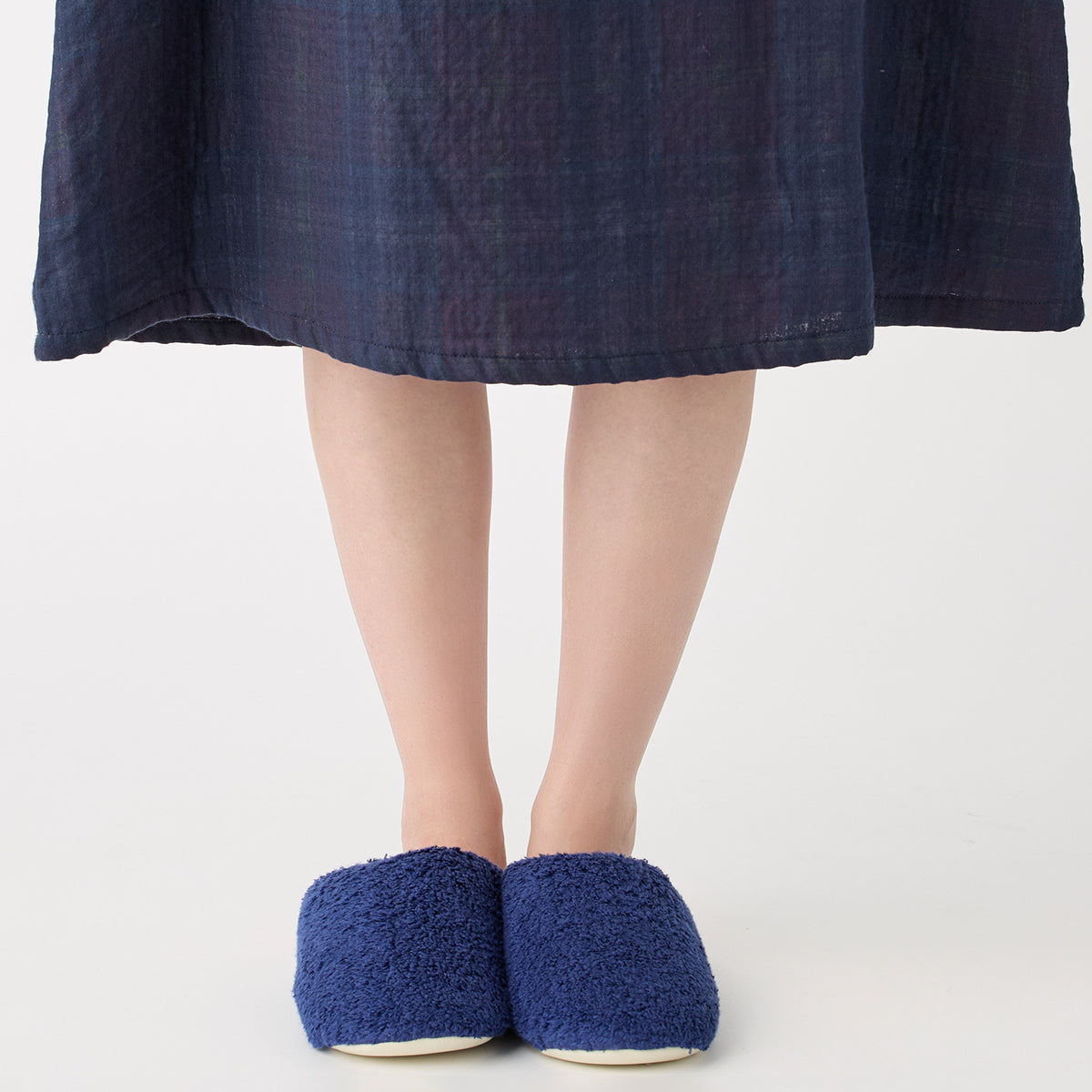 Marshmallow Gauze dress in Dark Blue