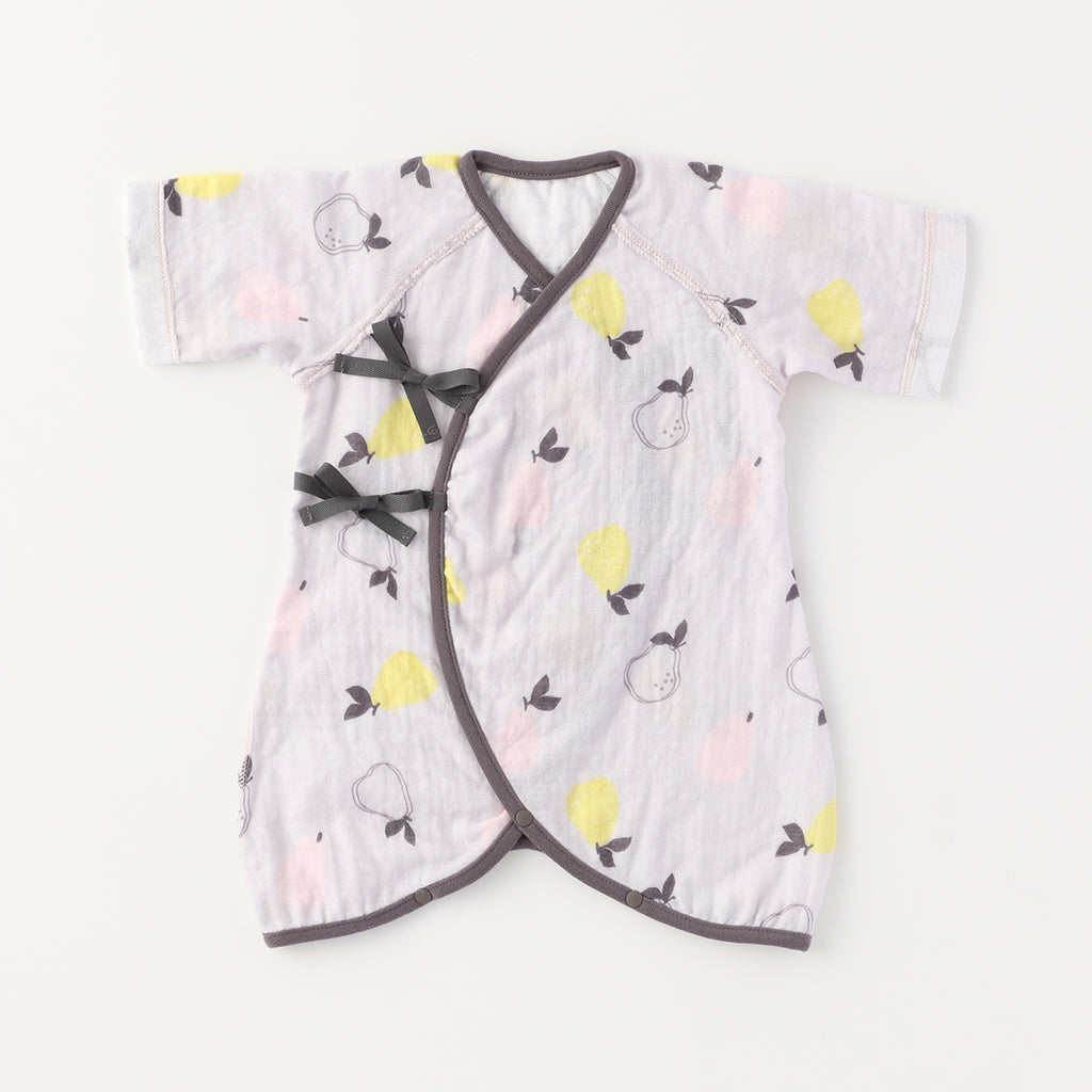 Marshmallow Gauze baby bodysuit in Grey