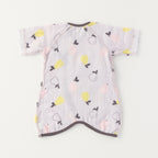 Marshmallow Gauze baby bodysuit in Grey