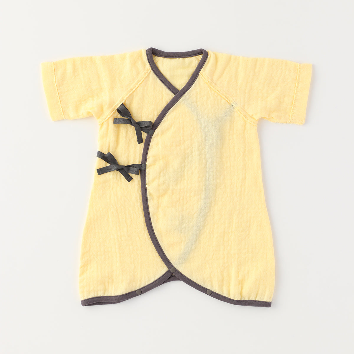 Marshmallow Gauze baby bodysuit in Yellow