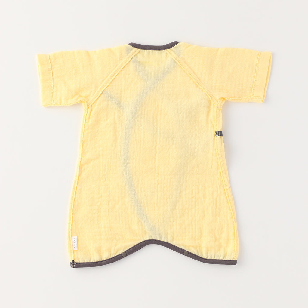 Marshmallow Gauze baby bodysuit in Yellow