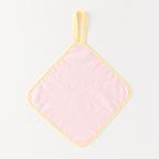 Marshmallow Gauze & Pile guest towel with loop in Pink