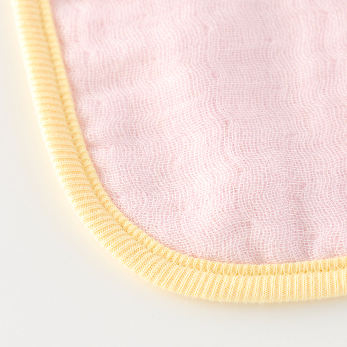 Marshmallow Gauze & Pile guest towel with loop in Pink