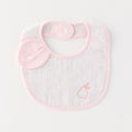 Marshmallow Gauze & Pile bib in Light Grey