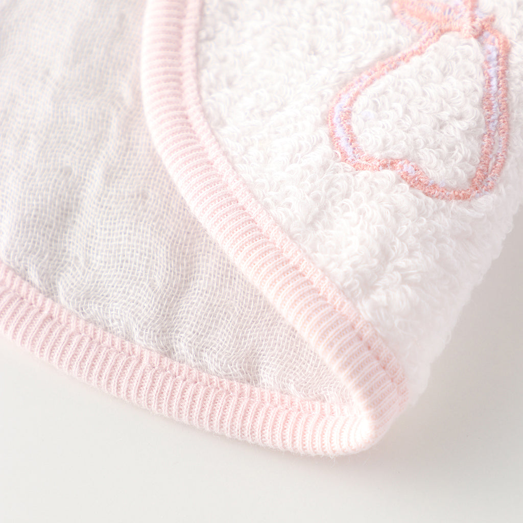 Marshmallow Gauze & Pile bib in Light Grey