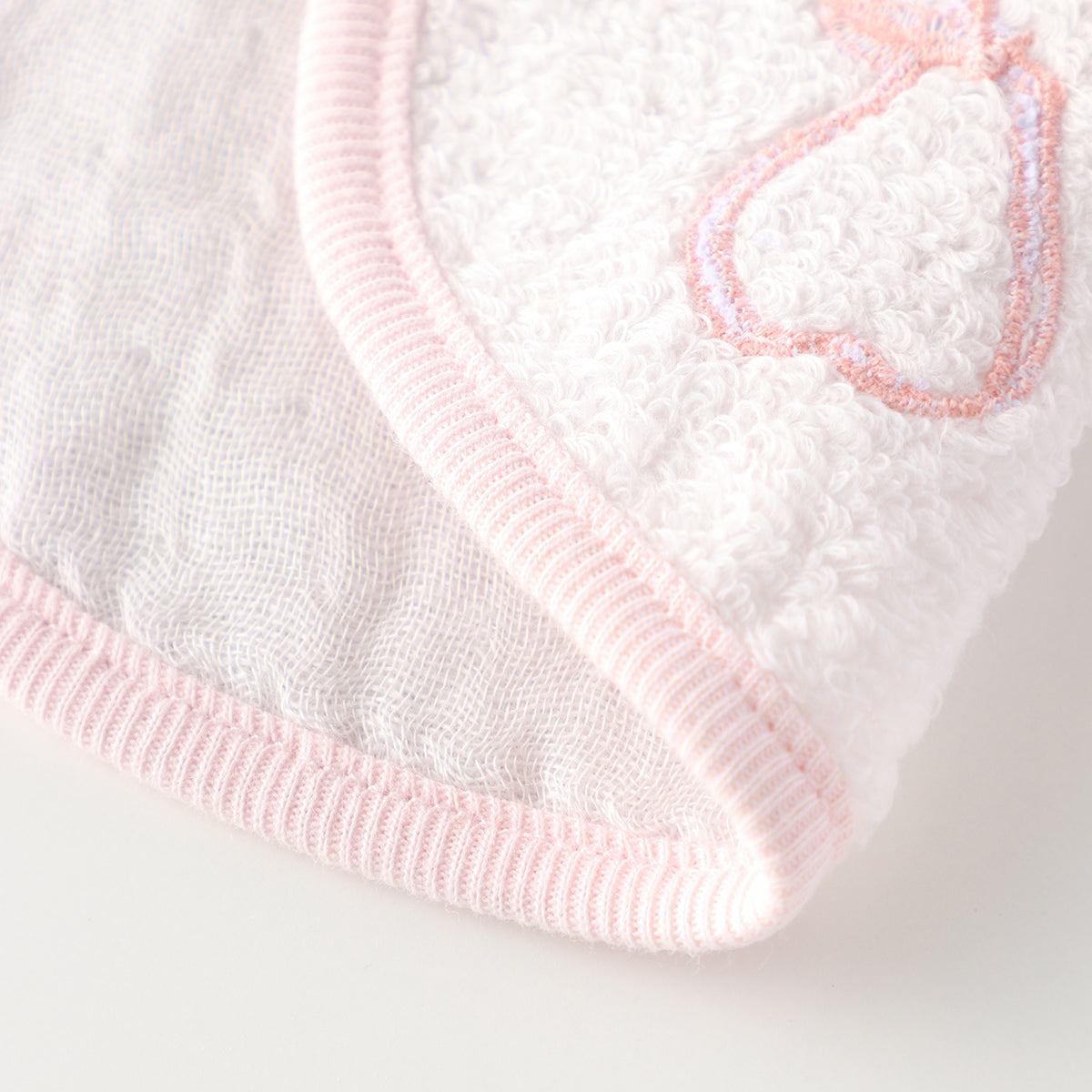 Marshmallow Gauze & Pile bib in Light Grey