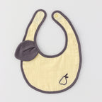 Marshmallow Gauze & Pile bib in Yellow