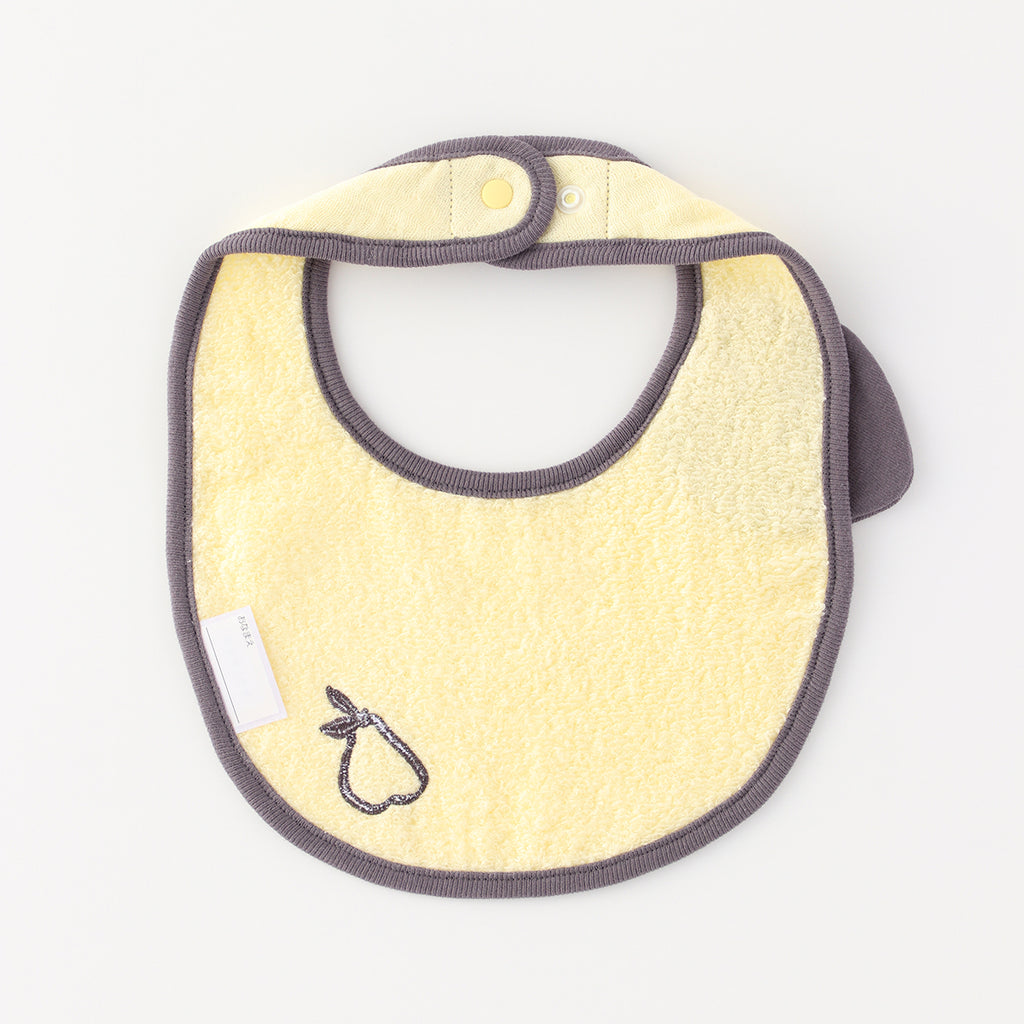 Marshmallow Gauze & Pile bib in Yellow