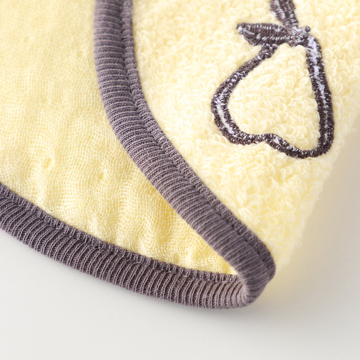 Marshmallow Gauze & Pile bib in Yellow