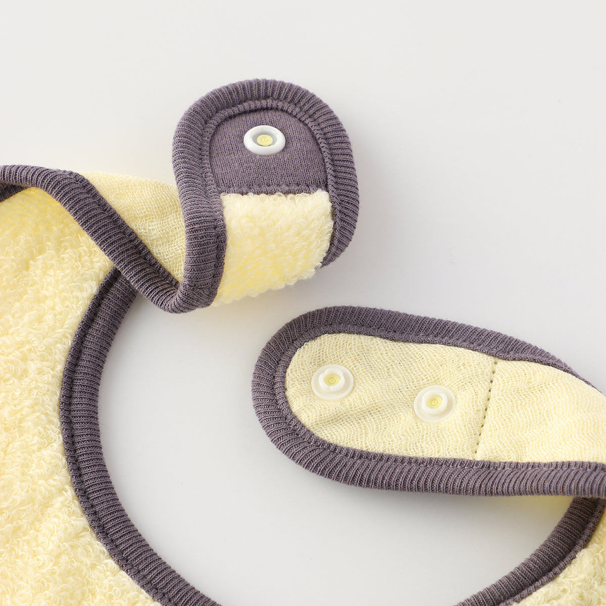 Marshmallow Gauze & Pile bib in Yellow