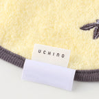 Marshmallow Gauze & Pile bib in Yellow