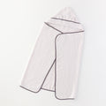 Marshmallow Gauze & Pile hooded baby bath towel in Light Grey