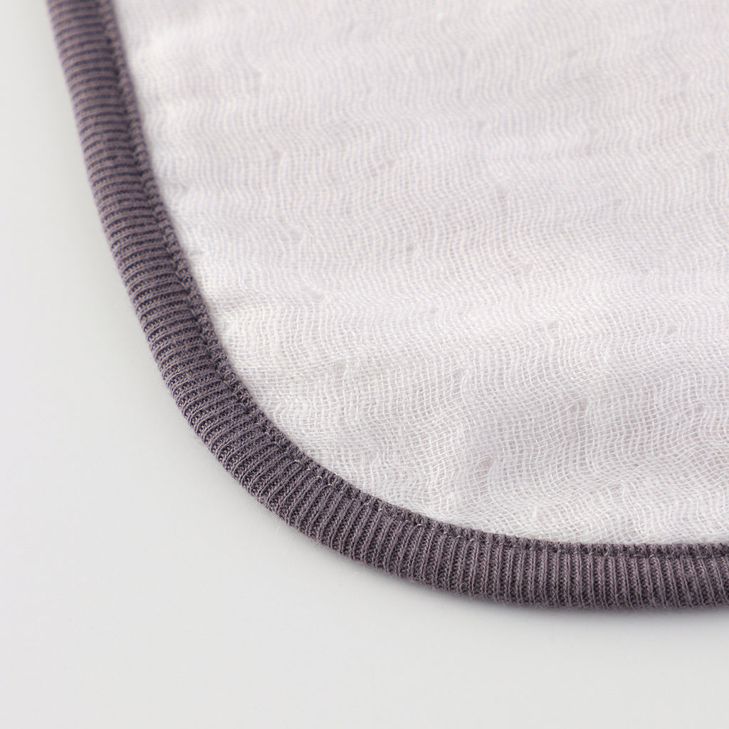 Marshmallow Gauze & Pile hooded baby bath towel in Light Grey