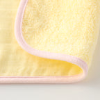 Marshmallow Gauze & Pile hooded baby bath towel in Yellow